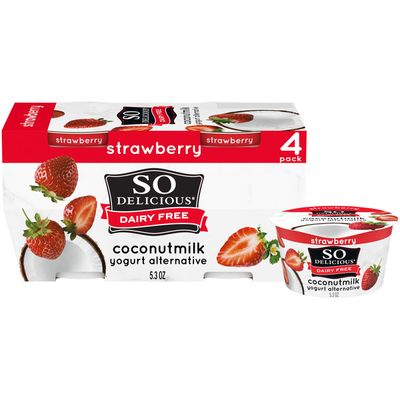 So Delicious Dairy Free Strawberry Coconut Milk Yogurt