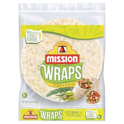 Mission Wraps Rosemary & Olive Oil Tortillas