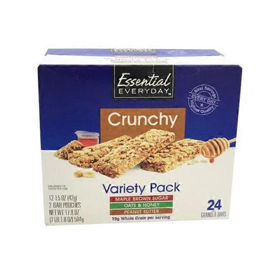 Essential Everyday Crunch Granola Bars Variety Pack