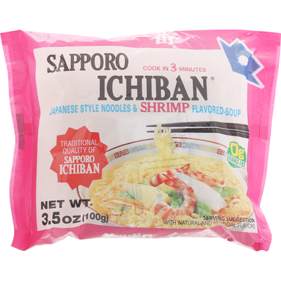 Sapporo Japanese Style Noodles & Shrimp Flavored-Soup