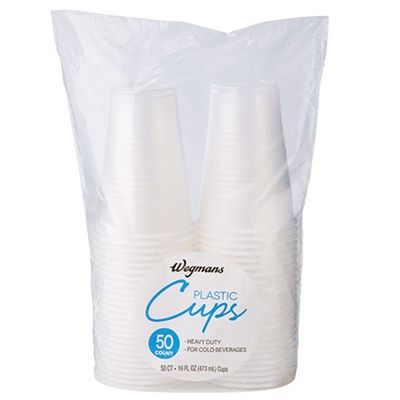 Wegmans Plastic Cups, Durable Sturdy