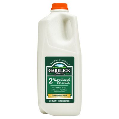 Garelick Farms Milk 2% Reduced Fat Half Gallon Plastic Jug