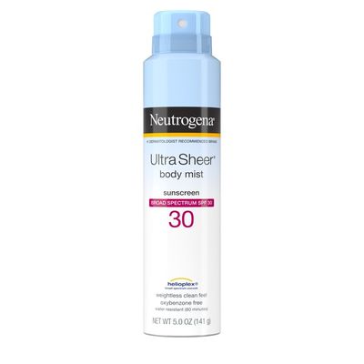 Neutrogena® Ultra Sheer Body Mist Sunscreen Spray Broad Spectrum SPF 30