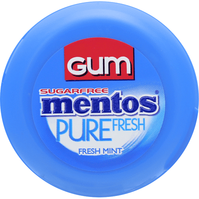 Mentos Gum, Sugarfree, Fresh Mint