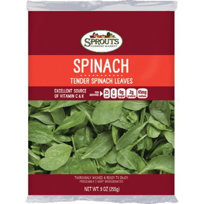 Sprouts Tender Spinach Leaves
