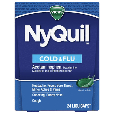 Vicks Nyquil Cold, Flu, And Congestion Medicine
