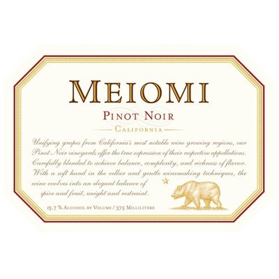 Meiomi Pinot Noir Red Wine Half Bottle