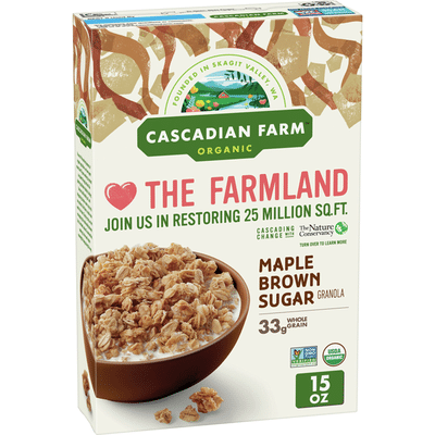 Cascadian Farm Organic Granola, Maple Brown Sugar Cereal