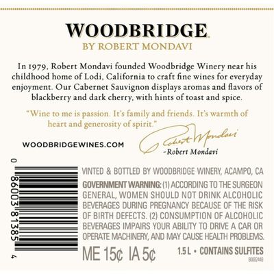 Woodbridge by Robert Mondavi Cabernet Sauvignon Red Wine