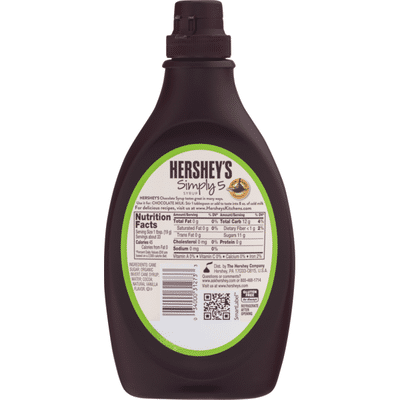 Hershey's Syrup, Simply 5, Genuine Chocolate Flavor