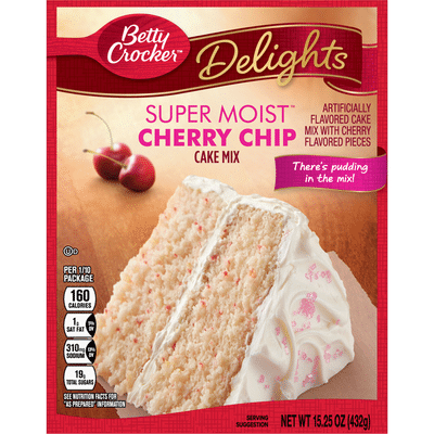 Betty Crocker Cake Mix, Cherry Chip, Super Moist
