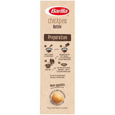 Barilla® Chickpea Pasta, Gluten Free Pasta, Rotini