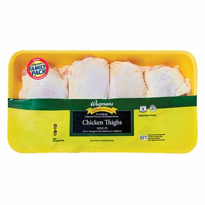 Wegmans Chicken Thighs, Bone-In, FAMILY PACK