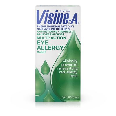 VISINE -A Antihistamine + Redness Multi-Action Eye Allergy Reliever Eye Drops