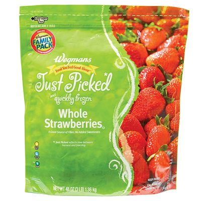 Wegmans Food You Feel Good About Just Picked and Quickly Frozen Whole Strawberries, FAMILY PACK
