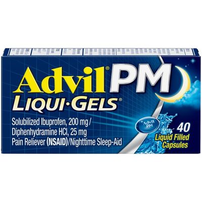 Advil PM Pain Reliever and Nighttime Sleep Aid, PM Pain Reliever and Nighttime Sleep Aid