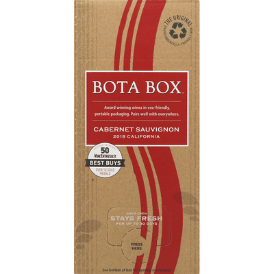 Bota Box Cabernet Sauvignon, California, 2018