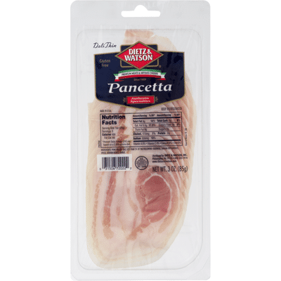 Dietz & Watson Pancetta, Pre-Sliced