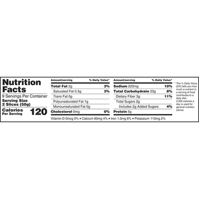 Sara Lee 100% Whole Wheat Bread