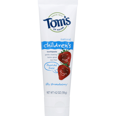 Tom's of Maine Toothpaste, Natural, Silly Strawberry, Children's
