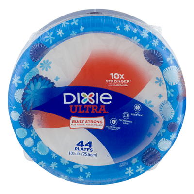 Dixie Ultra Paper Plates, 10 Inch Dinner Plate (Designs May Vary)