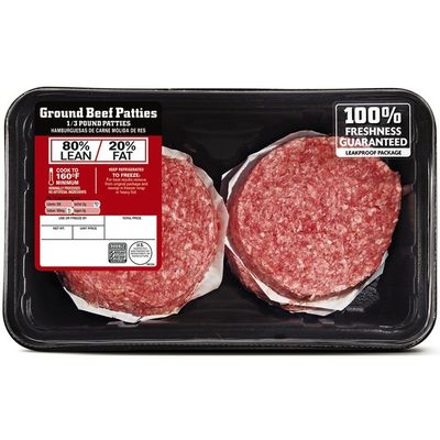 80% Lean Ground Beef Patties