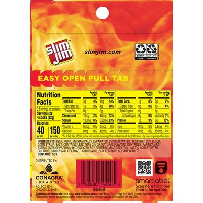 Slim Jim Original Smoked Snack Sticks