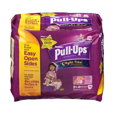 Huggies Pull-Ups Night Time Training Paints Disney Girl Size 3T-4T - 46 CT