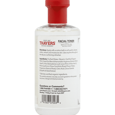Thayers Facial Toner, Witch Hazel, Rose Petal