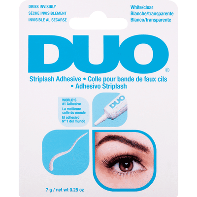 DUO Striplash Adhesive, White/Clear