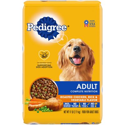 Pedigree Complete Nutrition Adult Dry Dog Food Roasted Chicken, Rice & Vegetable Flavor
