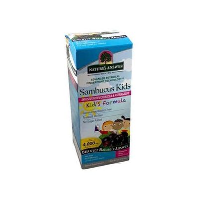 Nature's Answer Sambucus 4000mg Dietary Supplement Formula Liquid for Kids