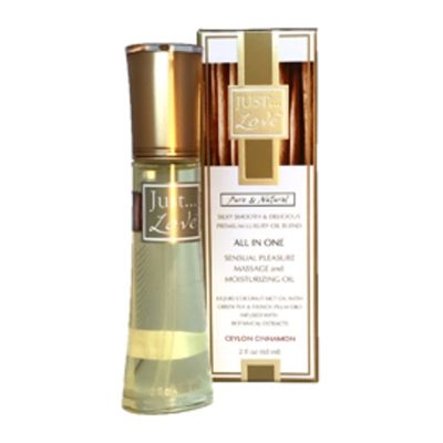 Just Love Oil, Massage & Moisturizing, Ceylon Cinnamon, All in One, Pure & Natural, Box