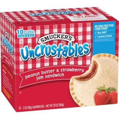 Smucker's Uncrustables Peanut Butter & Strawberry Jam Sandwich