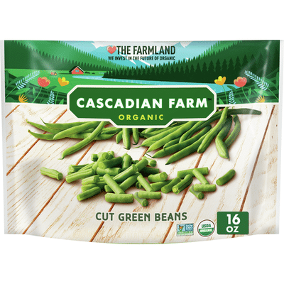 Cascadian Farm Organic Cut Green Beans, Frozen Vegetables, Non-GMO