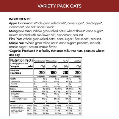 Nature's Path Instant Oatmeal Variety Pack