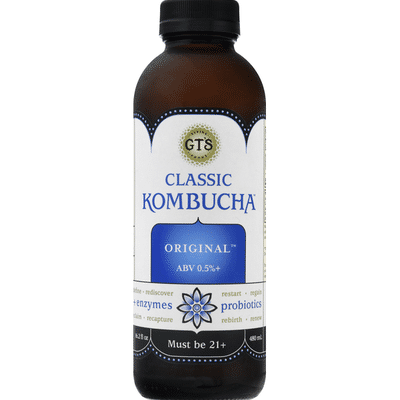 GTS Living Foods Kombucha, Classic, Original