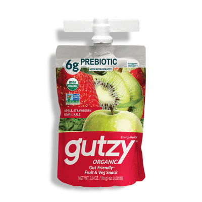 Gutzy Organic Gut Healthy Smoothie Strawberry Kiwi & Kale with Prebiotics
