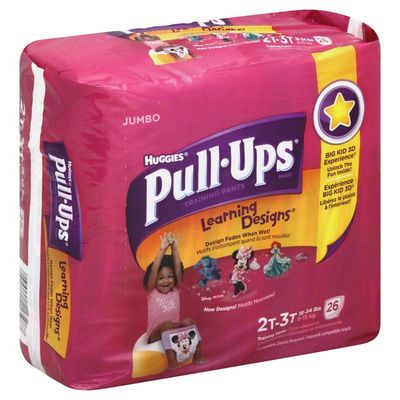 Huggies Pull-Ups Disney Learning Designs Training Pants Size 2T-3T - 26 CT