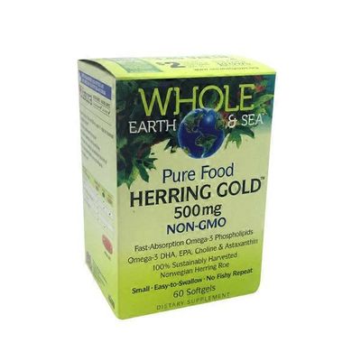 Whole Earth & Sea Herring Gold 500mg Dietary Supplement