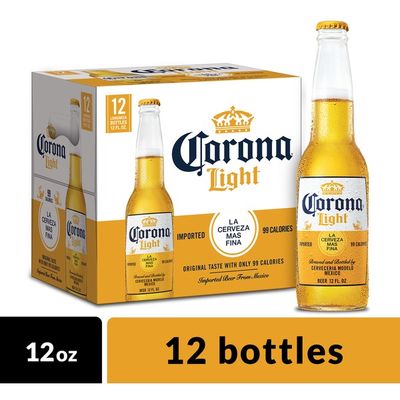 Corona Light Mexican Lager Beer Bottles