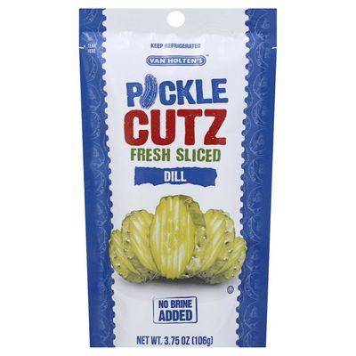 Van Holtens Pickle Cutz, Dill, Fresh Sliced