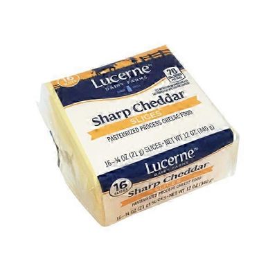 Lucerne Sharp Pasteurized Prepared Cheese Product Slices