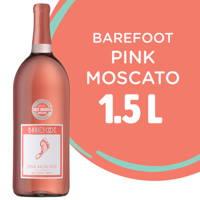 Barefoot Pink Moscato Wine