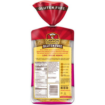 Canyon Bakehouse Gluten Free Honey Oat 100% Whole Grain Bread