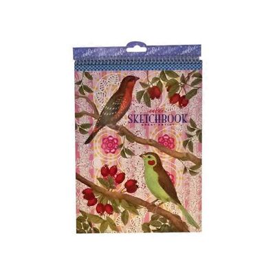 Eeboo 8.5" x 11" Birds & Berries Sketchbook