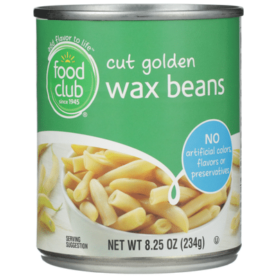 Food Club Cut Golden Wax Beans