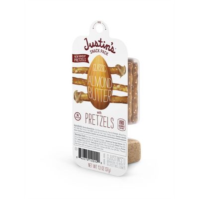 Justin's Snack Pack Classic Almond Butter With Pretzels