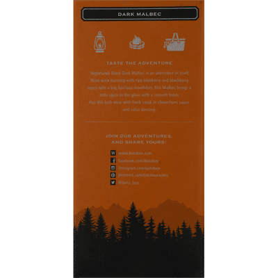 Bota Box Malbec, Dark, Nighthawk Black