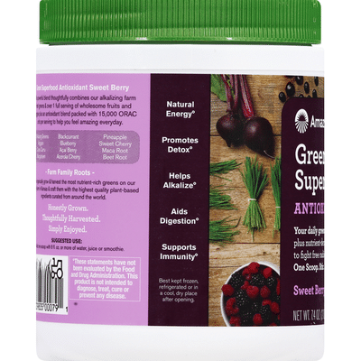 Amazing Grass Green Superfood, Sweet Berry Flavor, Antioxidant